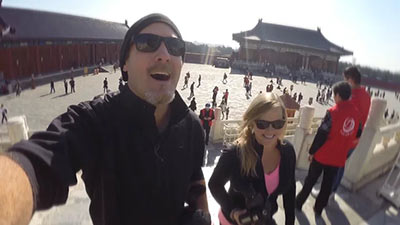 Nik & Dusty visiting China's Forbidden City